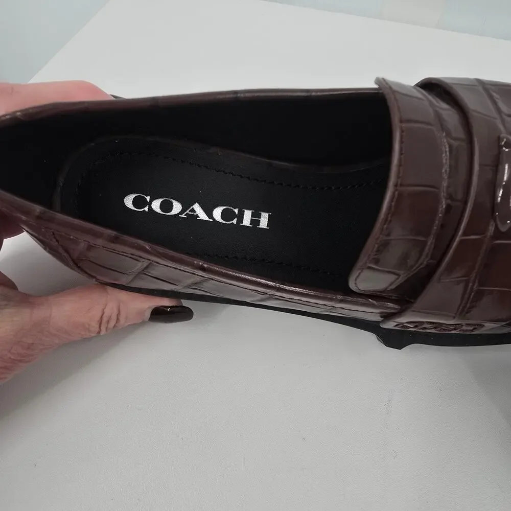 Coach leah croc